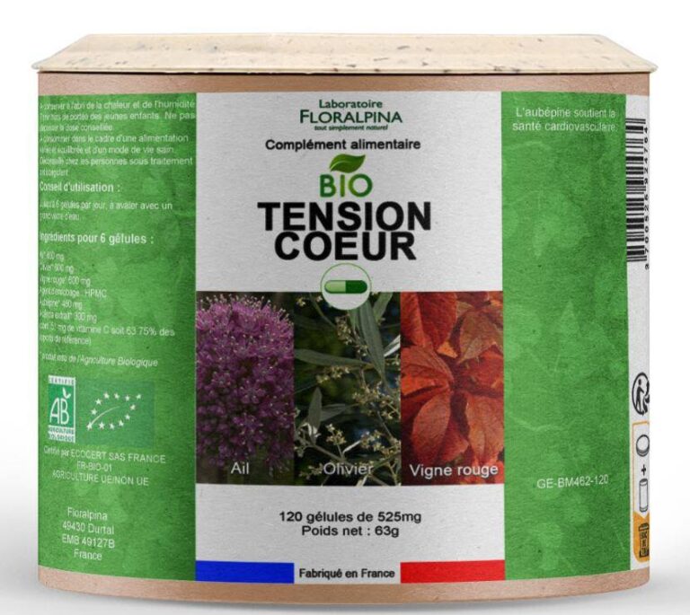 Rappel de produit : Tension Coeur Bio (BM462) par le Laboratoire Floralpina